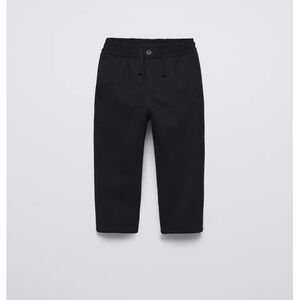 Zara straight fit Black Jogger Pants 4T